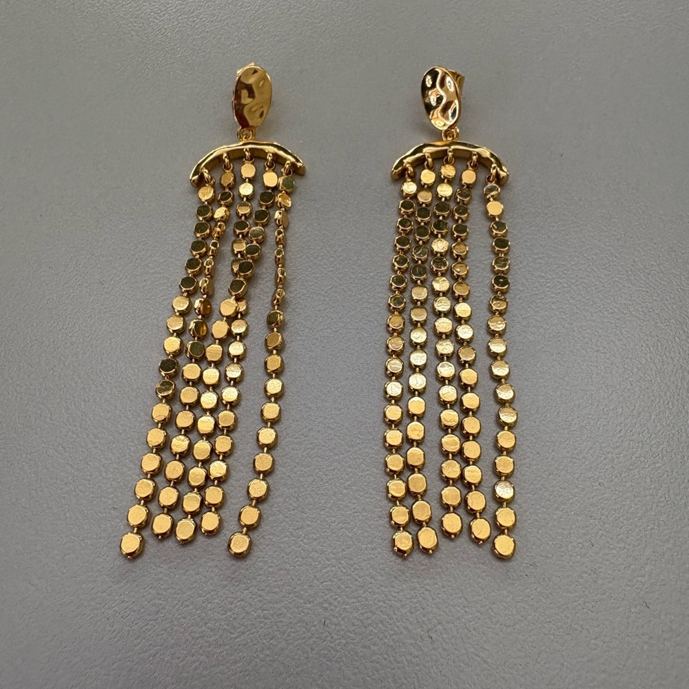 Anthropologie Gold Dangle Earrings